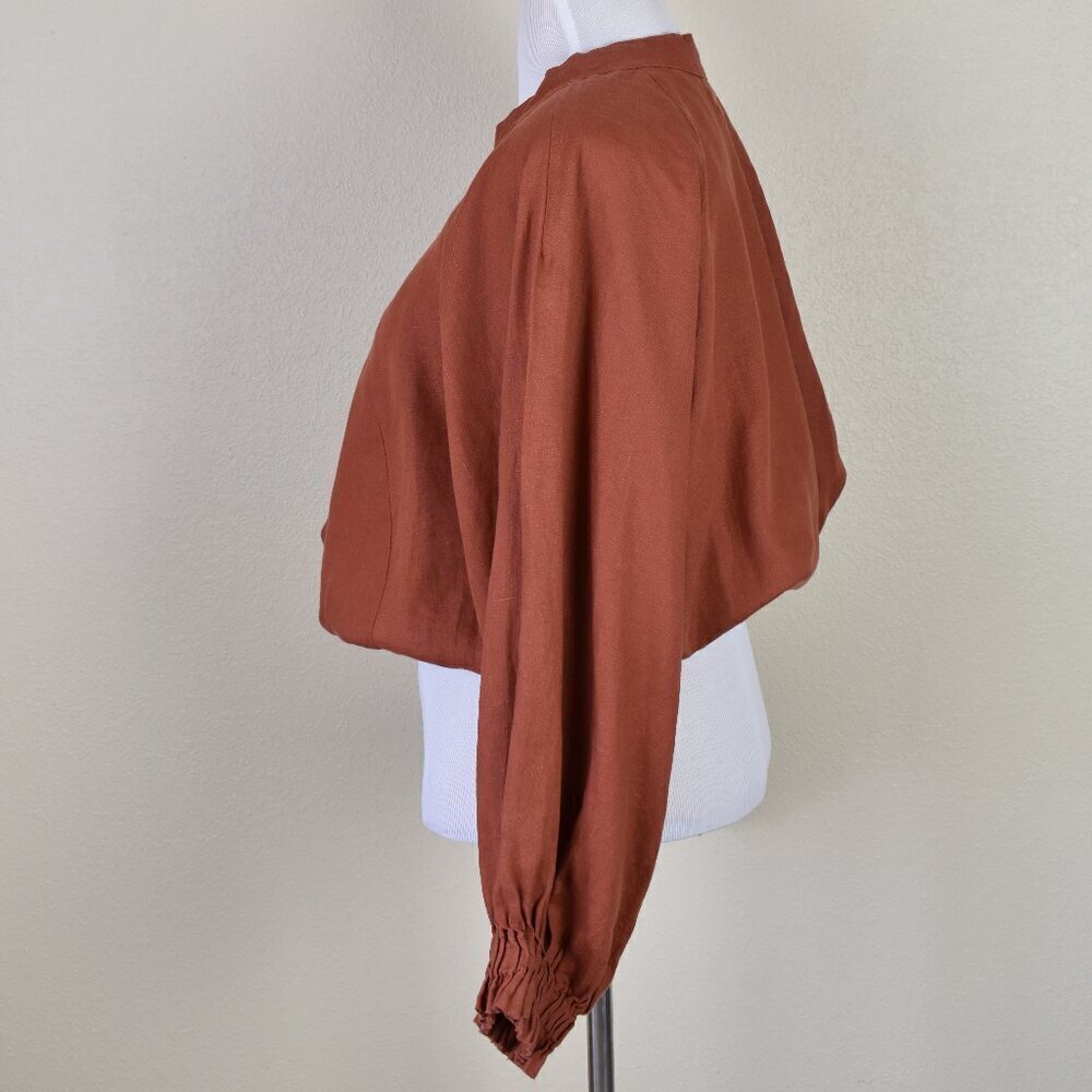 Myrah Penaloza FRIDA Linen Smocked Top - One Size - Picture 7 of 10